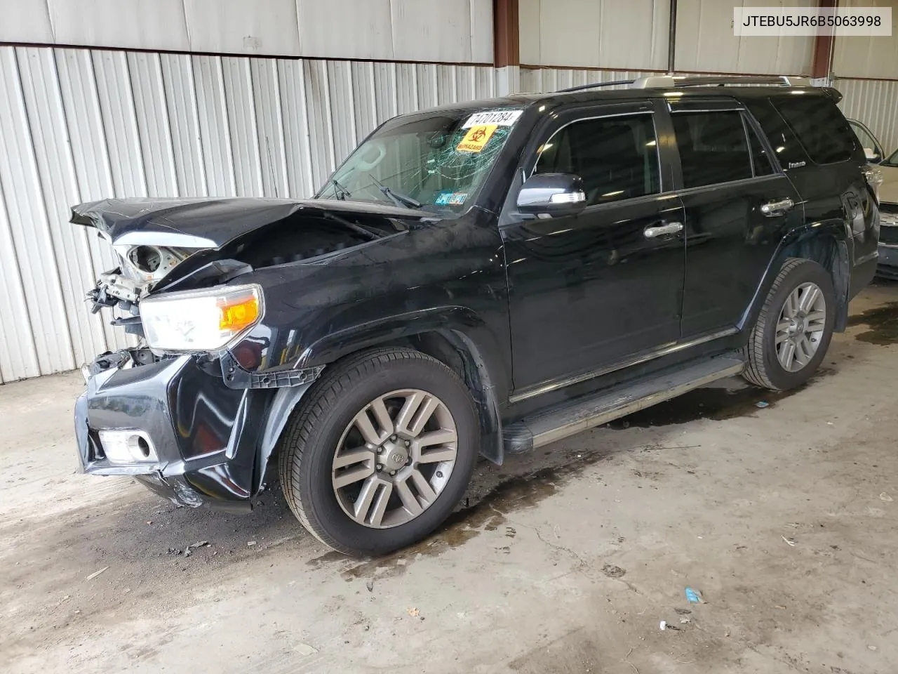 2011 Toyota 4Runner Sr5 VIN: JTEBU5JR6B5063998 Lot: 74701284