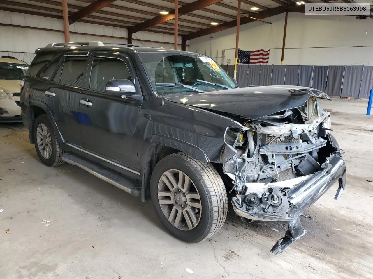 2011 Toyota 4Runner Sr5 VIN: JTEBU5JR6B5063998 Lot: 74701284