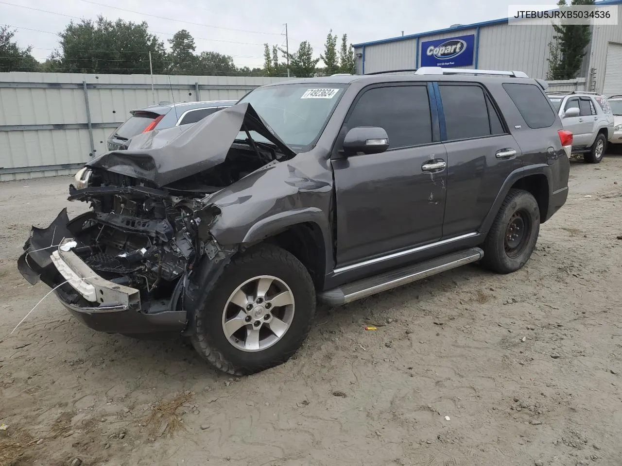 2011 Toyota 4Runner Sr5 VIN: JTEBU5JRXB5034536 Lot: 74923624