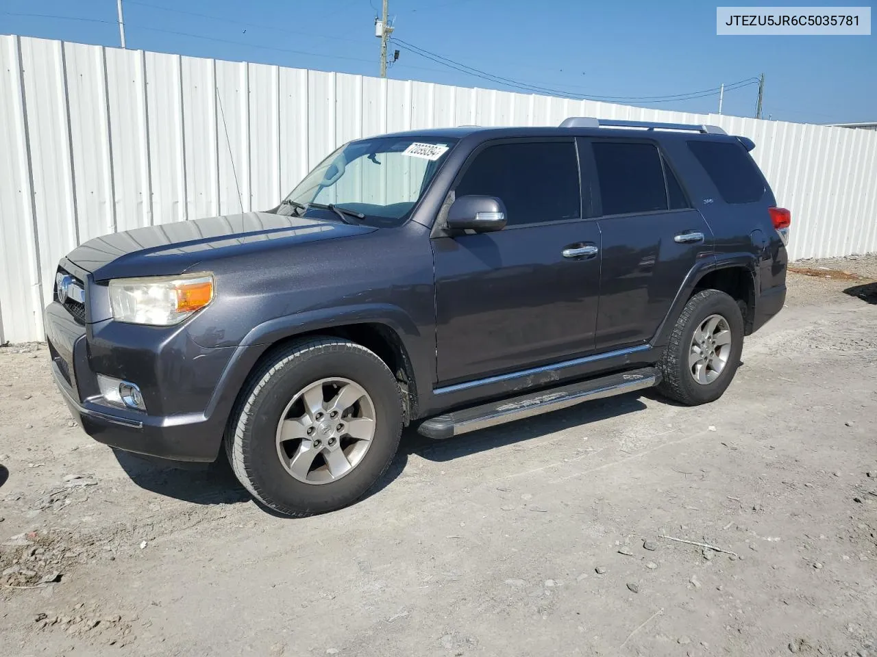 2012 Toyota 4Runner Sr5 VIN: JTEZU5JR6C5035781 Lot: 72099394