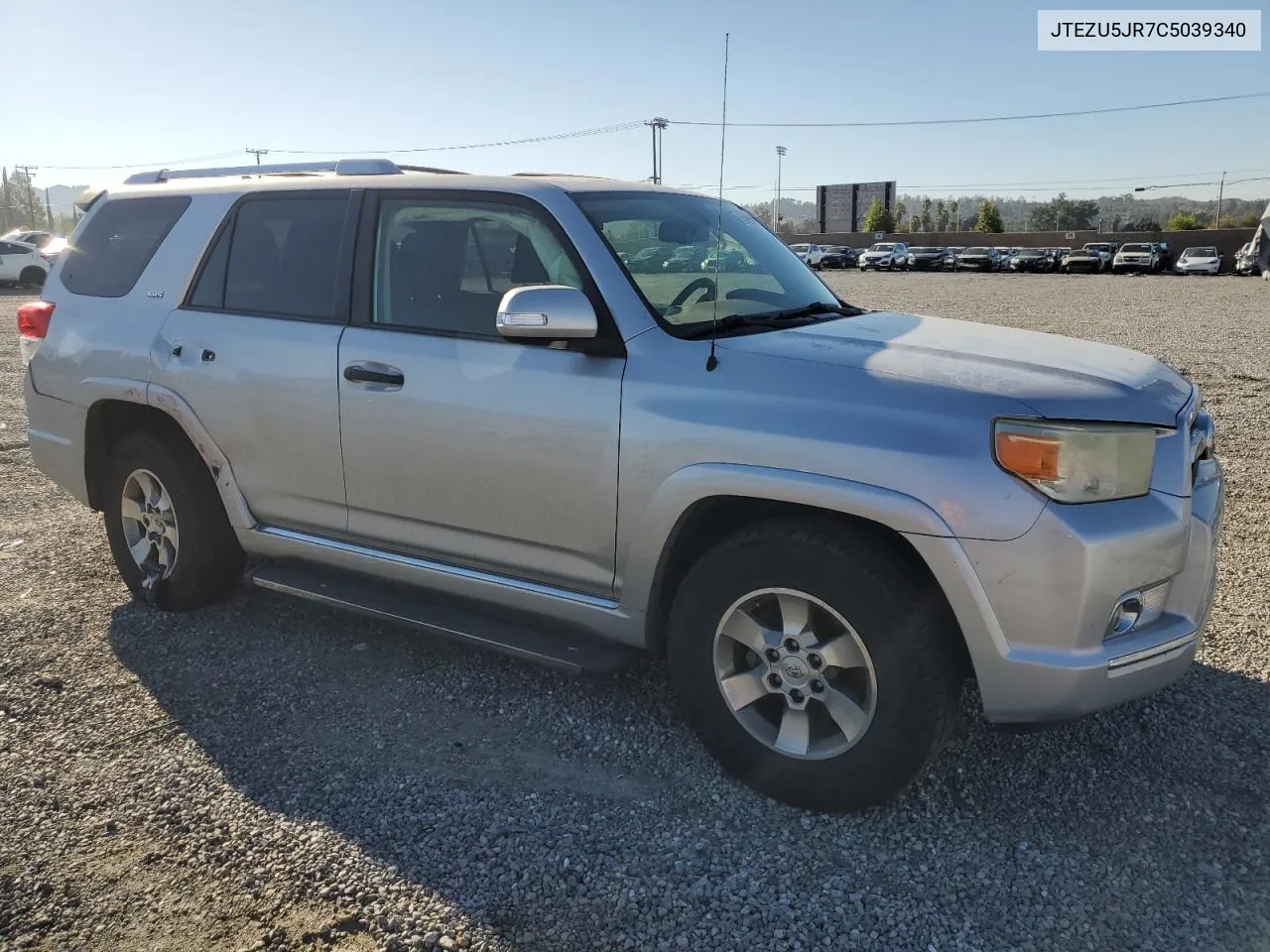 2012 Toyota 4Runner Sr5 VIN: JTEZU5JR7C5039340 Lot: 72784974