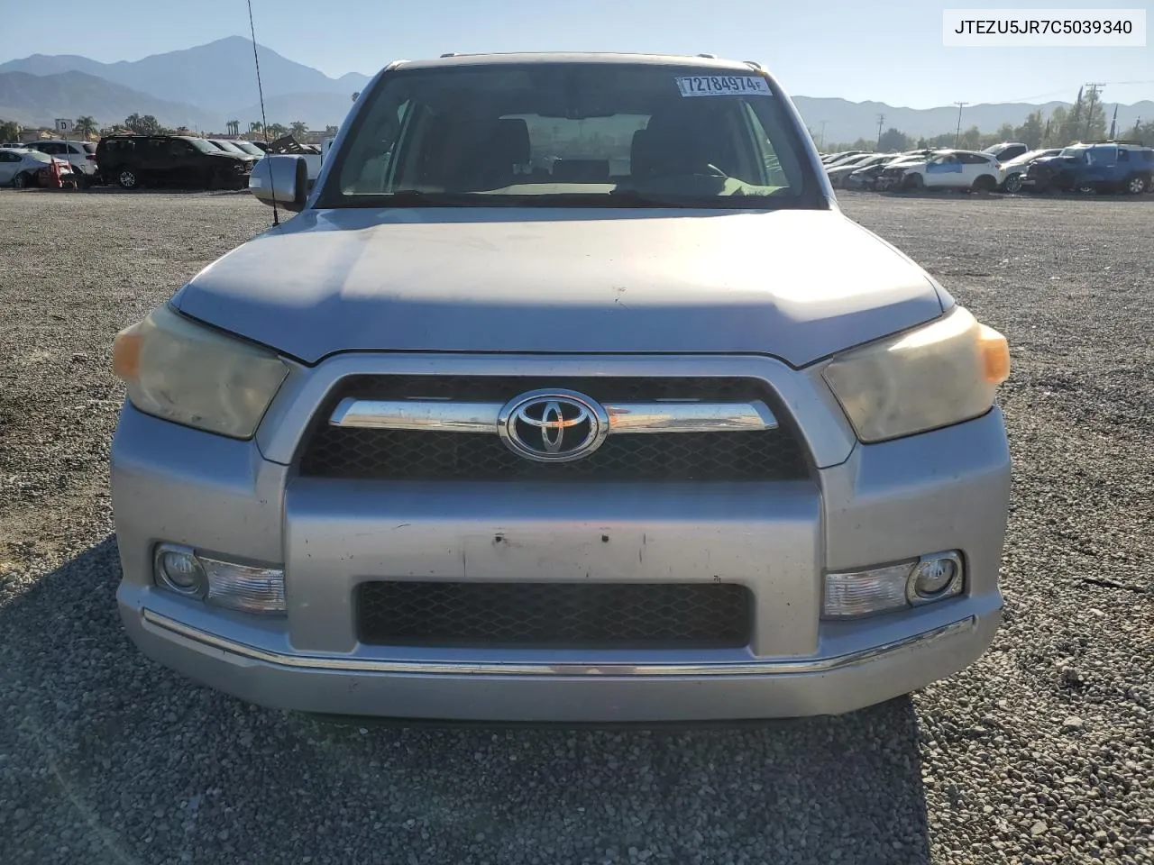 2012 Toyota 4Runner Sr5 VIN: JTEZU5JR7C5039340 Lot: 72784974