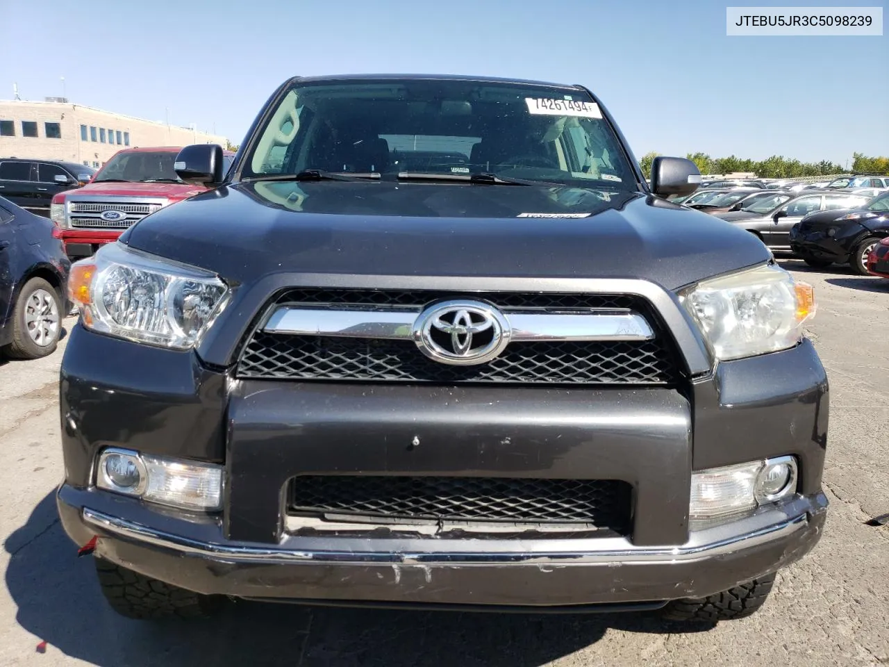 2012 Toyota 4Runner Sr5 VIN: JTEBU5JR3C5098239 Lot: 74261494