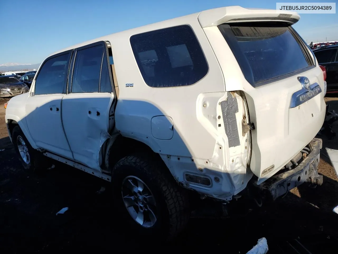 2012 Toyota 4Runner Sr5 VIN: JTEBU5JR2C5094389 Lot: 77351544