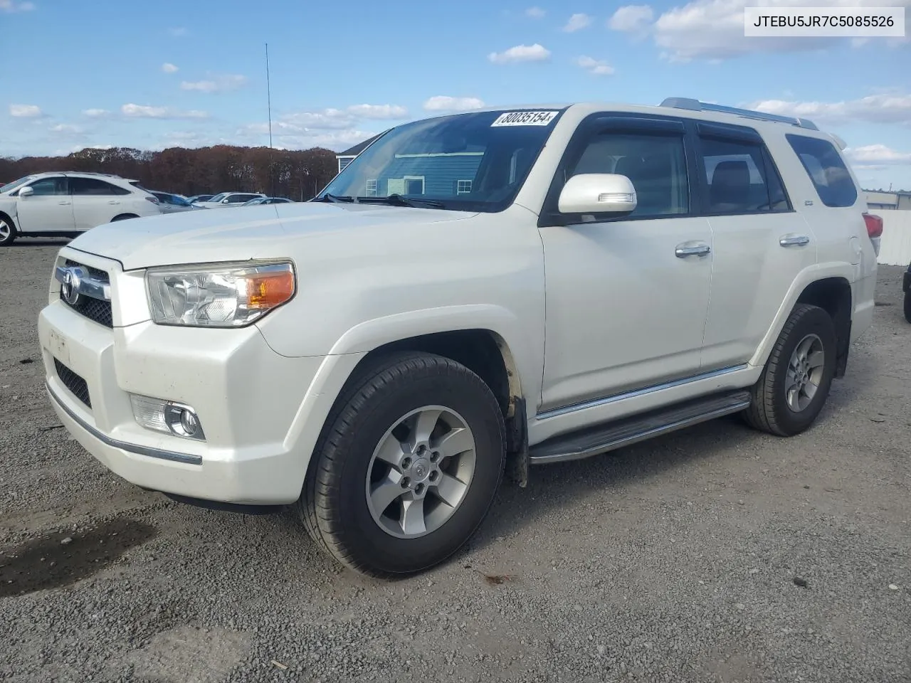 2012 Toyota 4Runner Sr5 VIN: JTEBU5JR7C5085526 Lot: 80035154