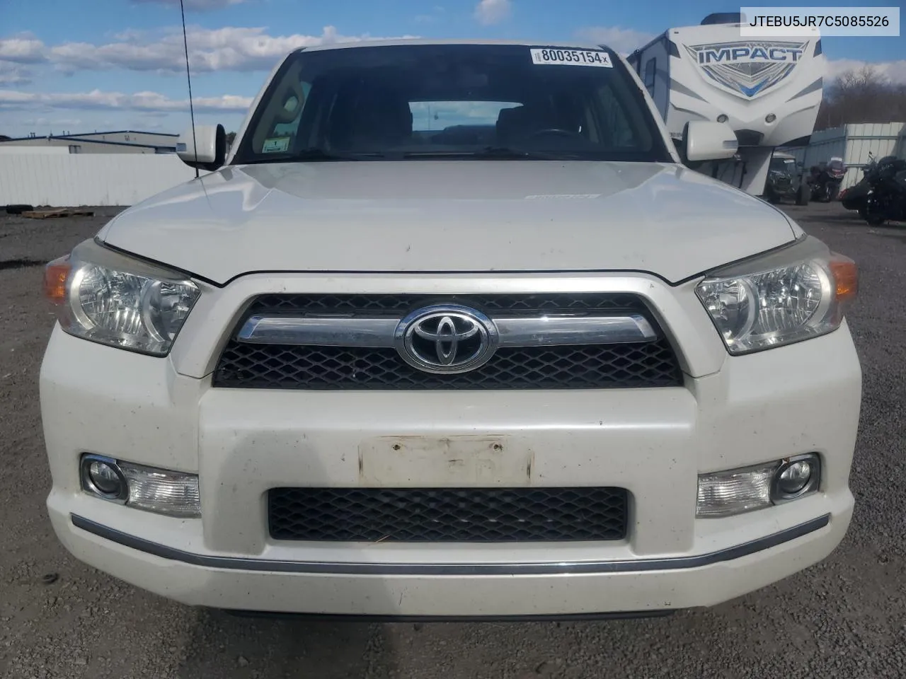 2012 Toyota 4Runner Sr5 VIN: JTEBU5JR7C5085526 Lot: 80035154