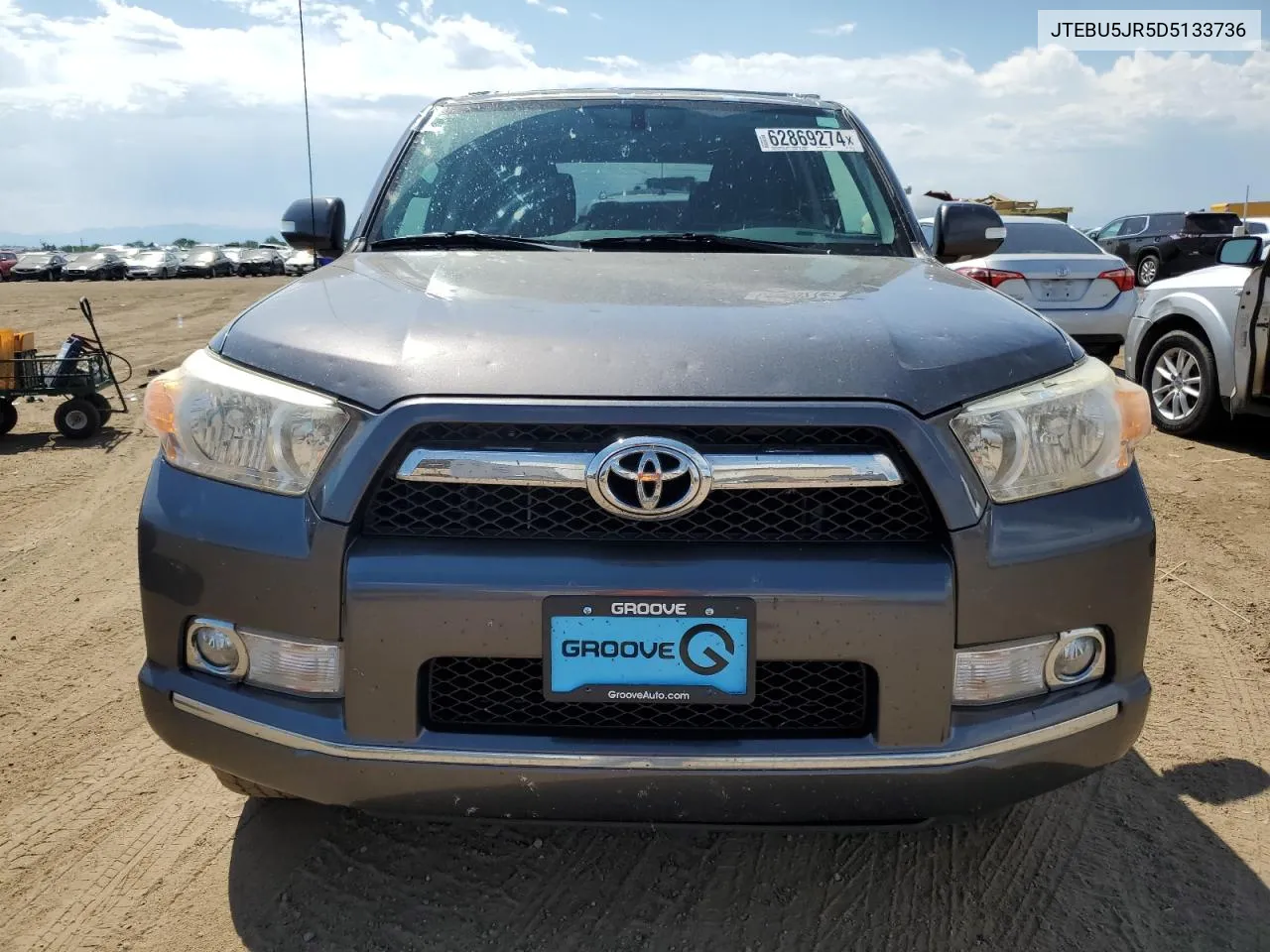 2013 Toyota 4Runner Sr5 VIN: JTEBU5JR5D5133736 Lot: 62869274