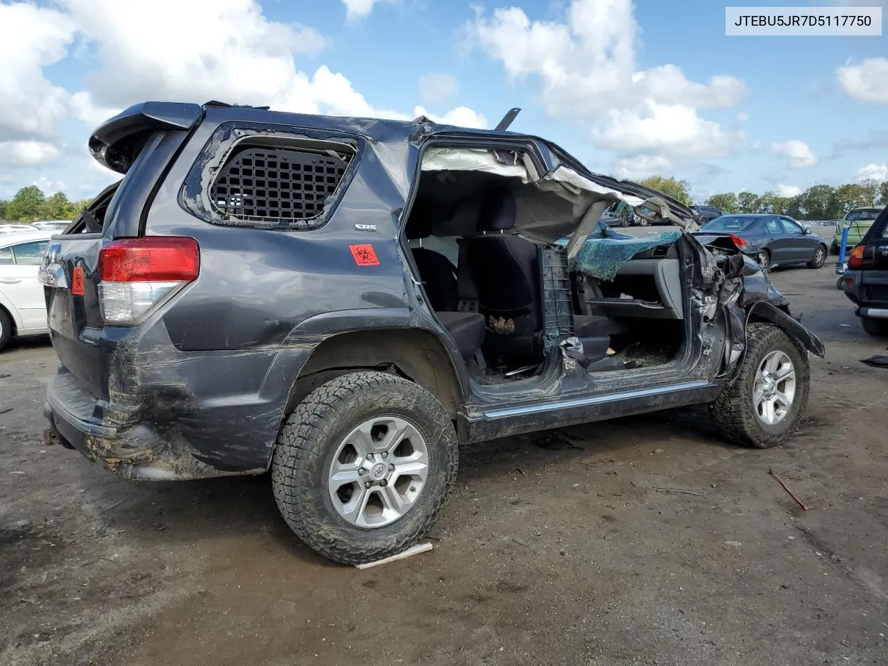 2013 Toyota 4Runner Sr5 VIN: JTEBU5JR7D5117750 Lot: 70282954