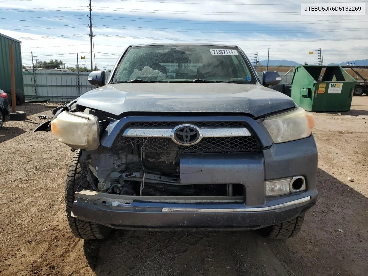 2013 Toyota 4Runner Sr5 VIN: JTEBU5JR6D5132269 Lot: 71387114