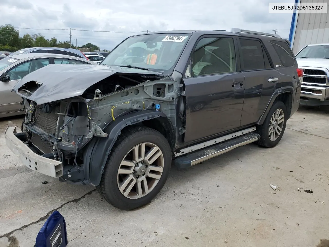 2013 Toyota 4Runner Sr5 VIN: JTEBU5JR2D5136027 Lot: 72462794