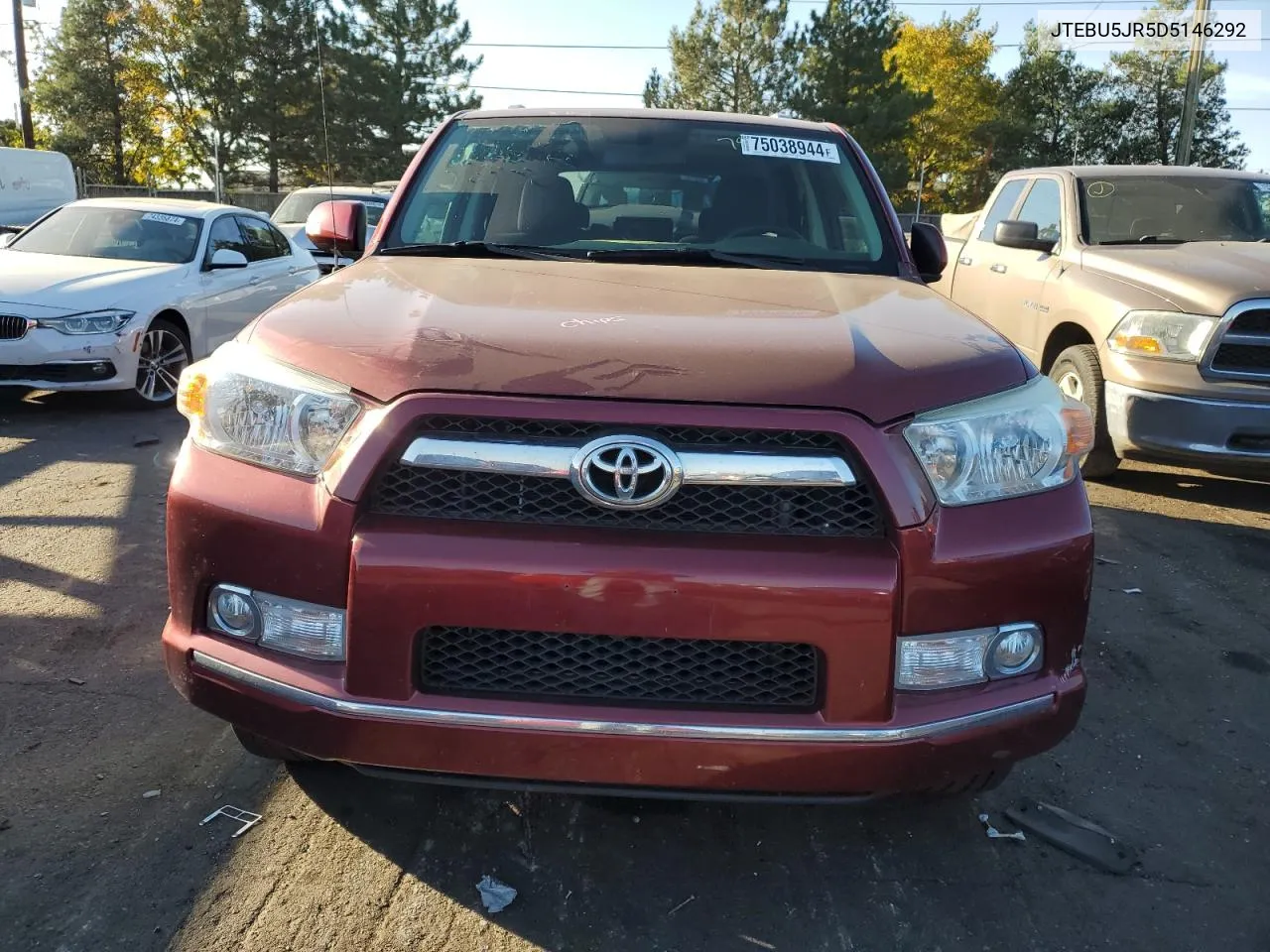 2013 Toyota 4Runner Sr5 VIN: JTEBU5JR5D5146292 Lot: 75038944