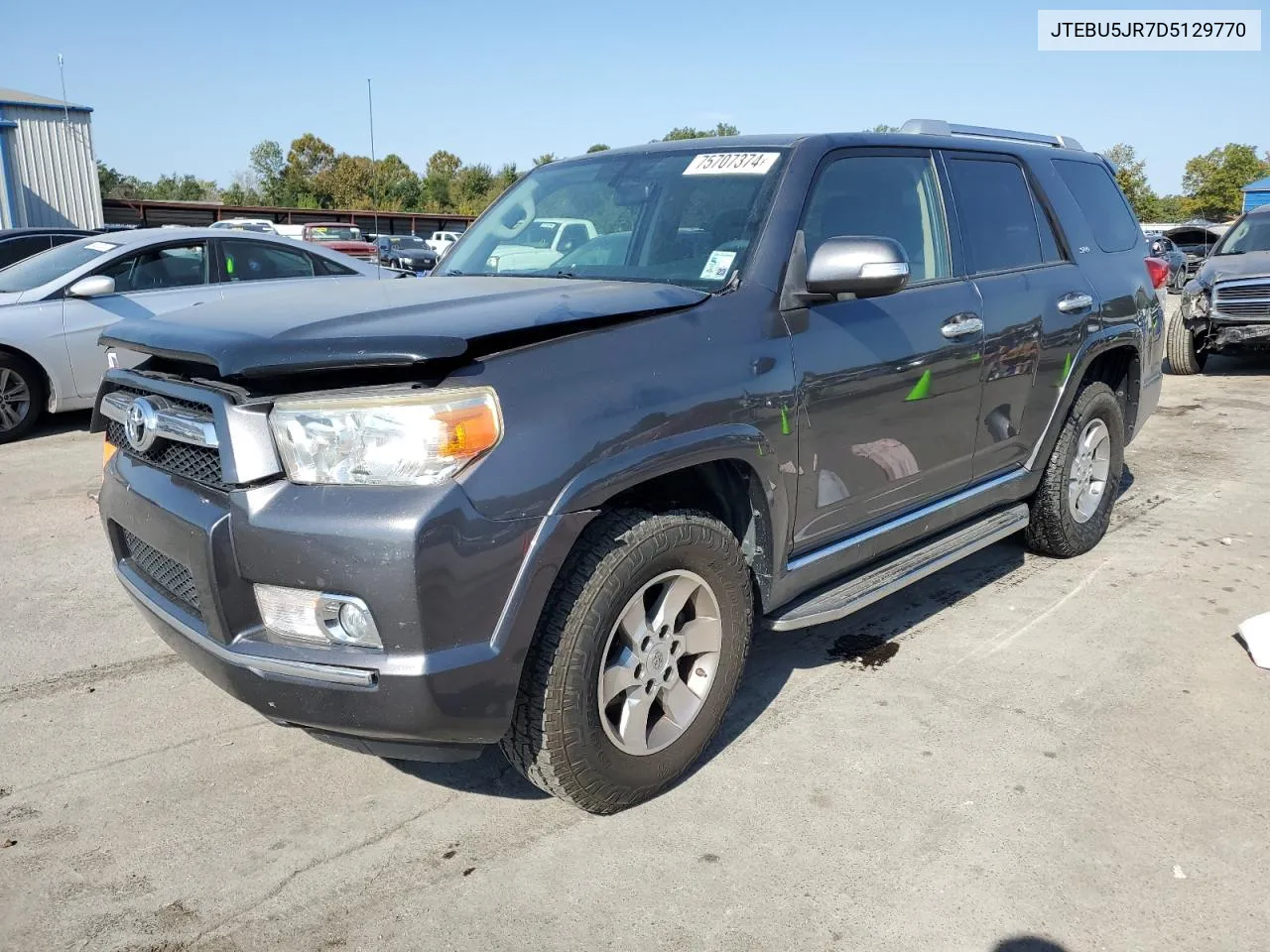 2013 Toyota 4Runner Sr5 VIN: JTEBU5JR7D5129770 Lot: 75707374