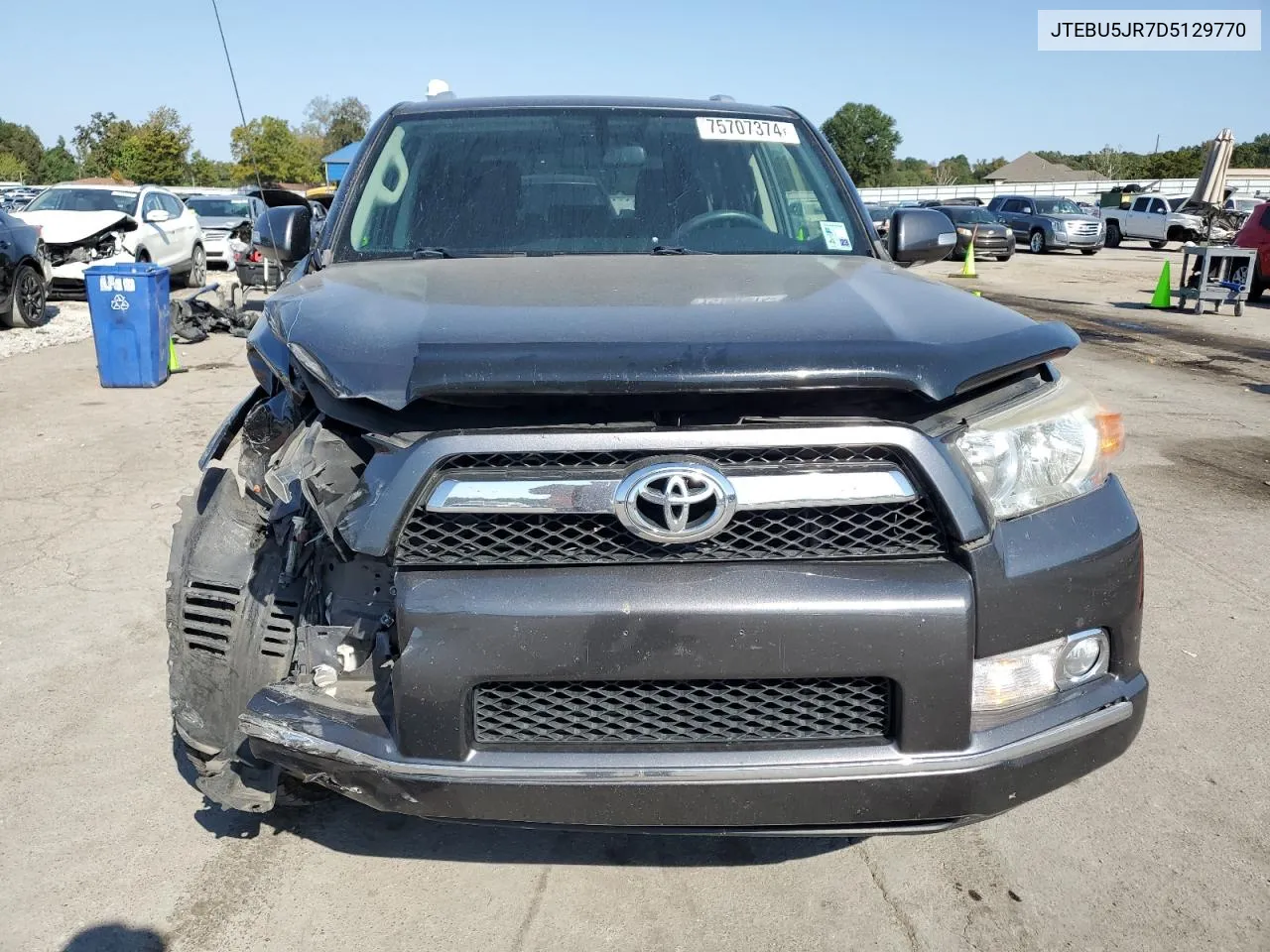 2013 Toyota 4Runner Sr5 VIN: JTEBU5JR7D5129770 Lot: 75707374