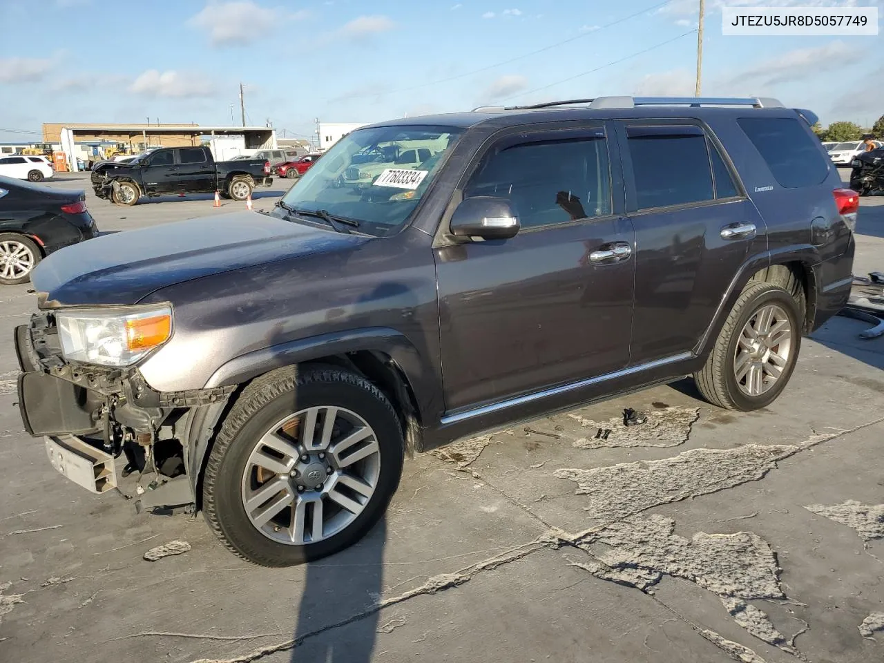 2013 Toyota 4Runner Sr5 VIN: JTEZU5JR8D5057749 Lot: 77603334