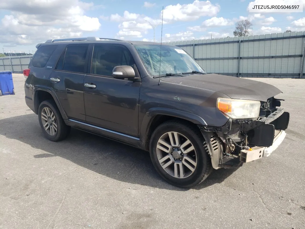 2013 Toyota 4Runner Sr5 VIN: JTEZU5JR0D5046597 Lot: 78989354