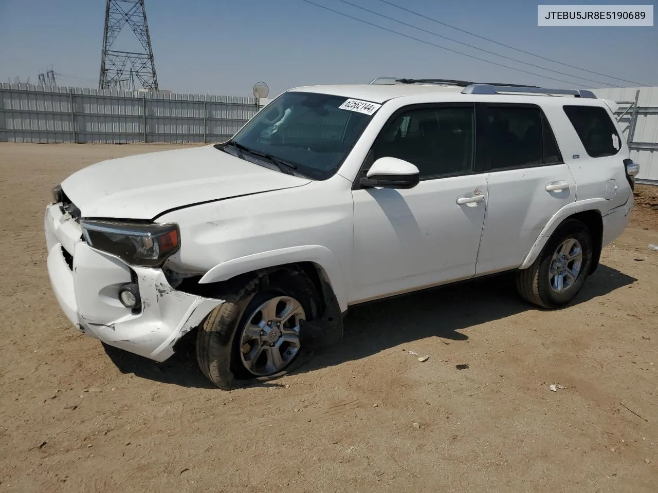 2014 Toyota 4Runner Sr5 VIN: JTEBU5JR8E5190689 Lot: 62562144