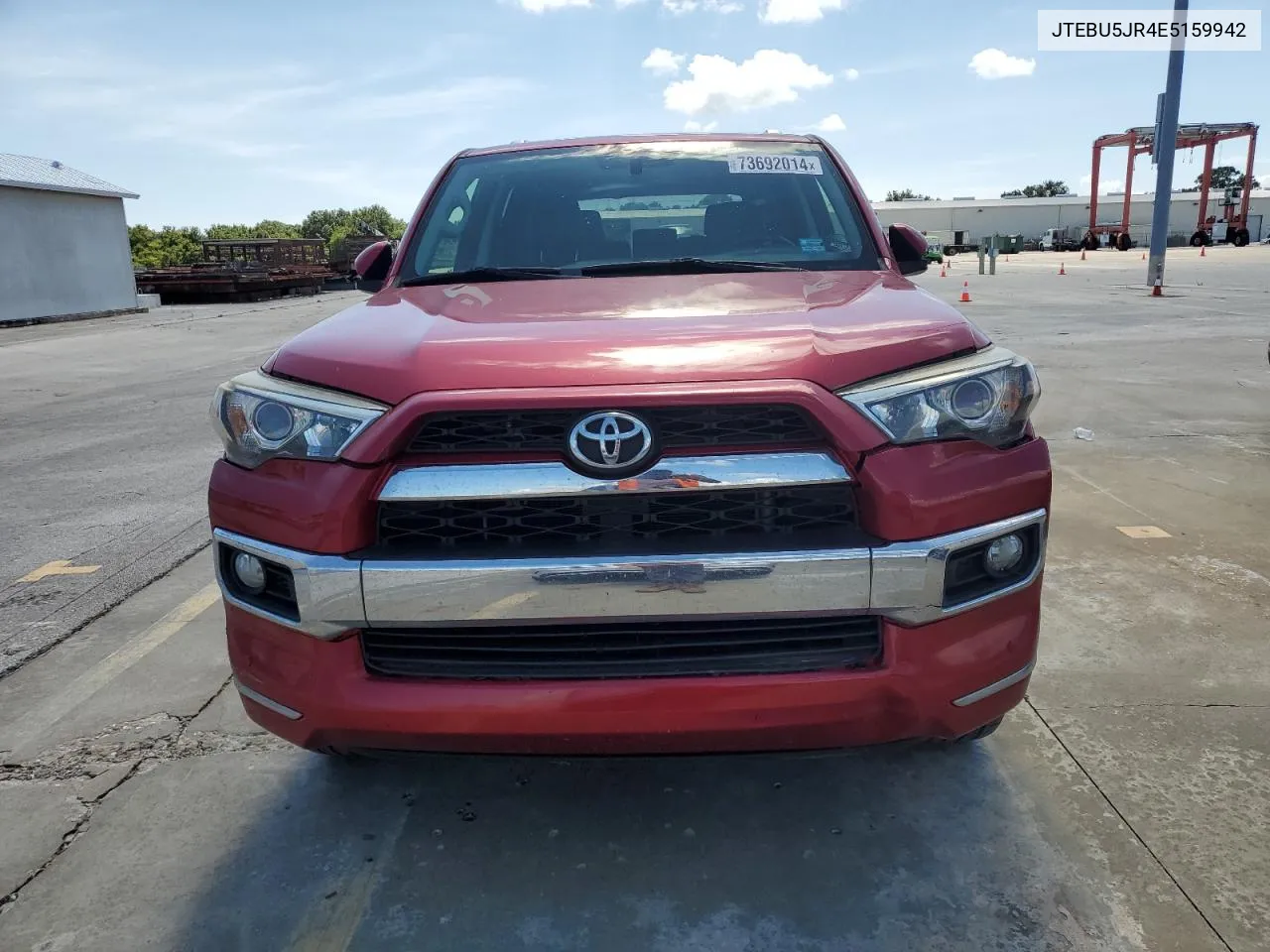 2014 Toyota 4Runner Sr5 VIN: JTEBU5JR4E5159942 Lot: 73692014