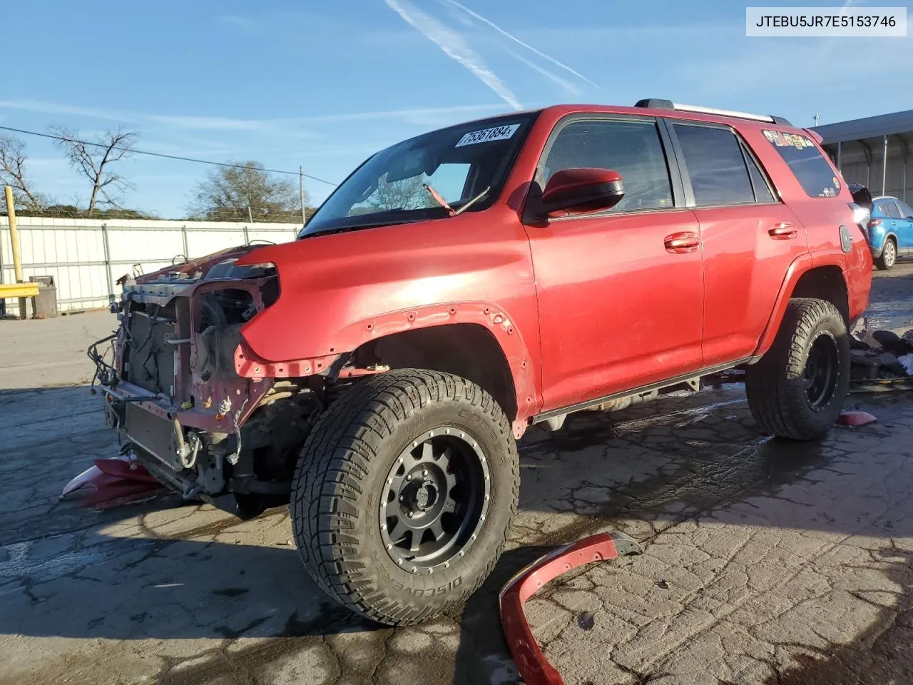 2014 Toyota 4Runner Sr5 VIN: JTEBU5JR7E5153746 Lot: 75361884