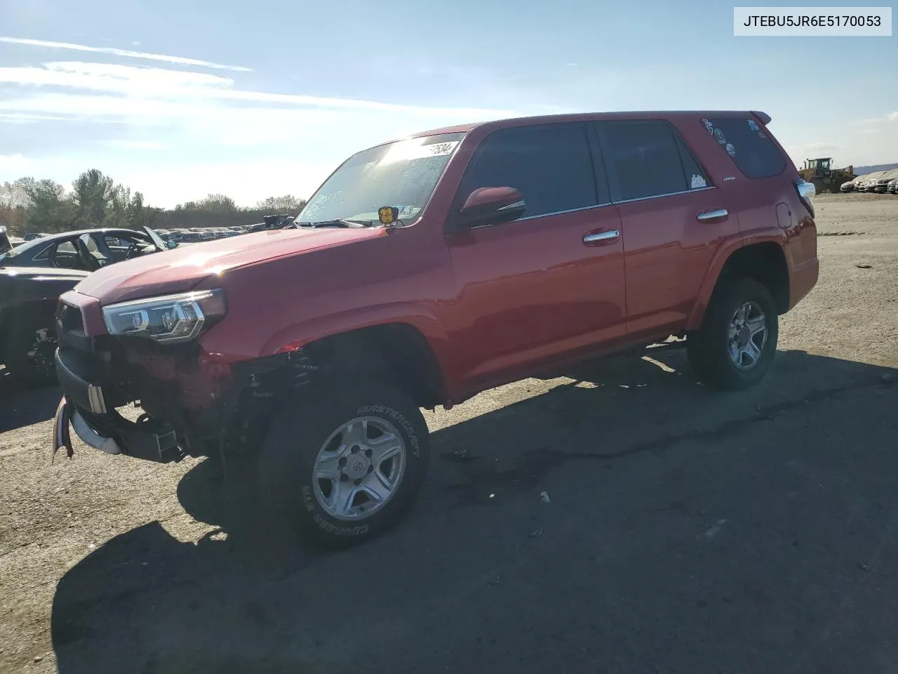 2014 Toyota 4Runner Sr5 VIN: JTEBU5JR6E5170053 Lot: 79862534