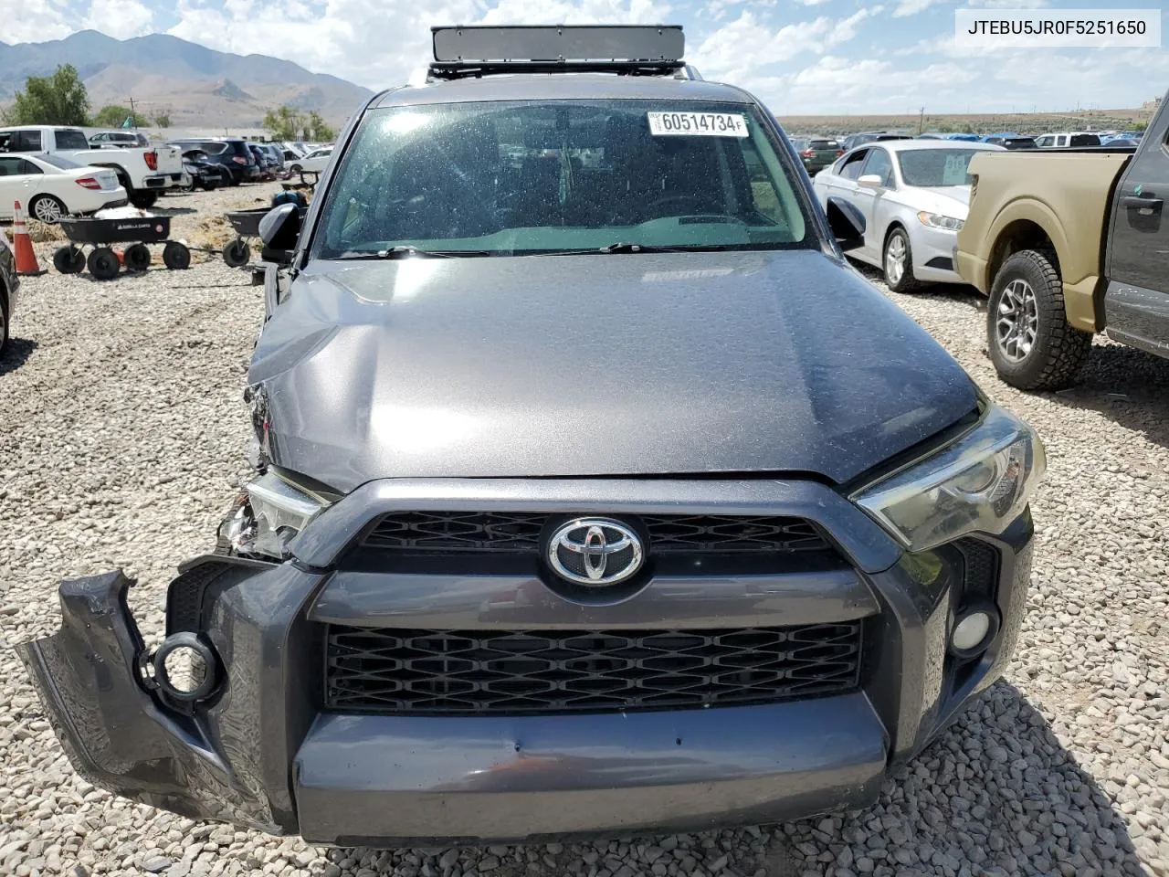 2015 Toyota 4Runner Sr5 VIN: JTEBU5JR0F5251650 Lot: 60514734