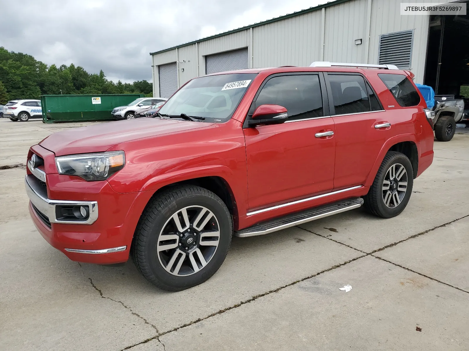 2015 Toyota 4Runner Sr5 VIN: JTEBU5JR3F5269897 Lot: 64957894