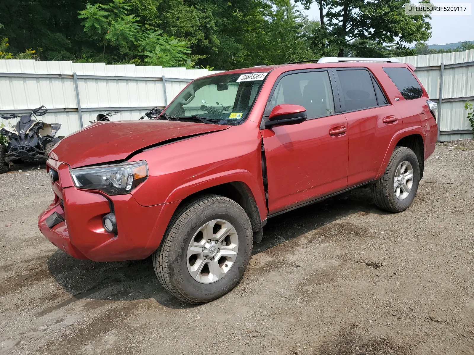 2015 Toyota 4Runner Sr5 VIN: JTEBU5JR3F5209117 Lot: 66883384