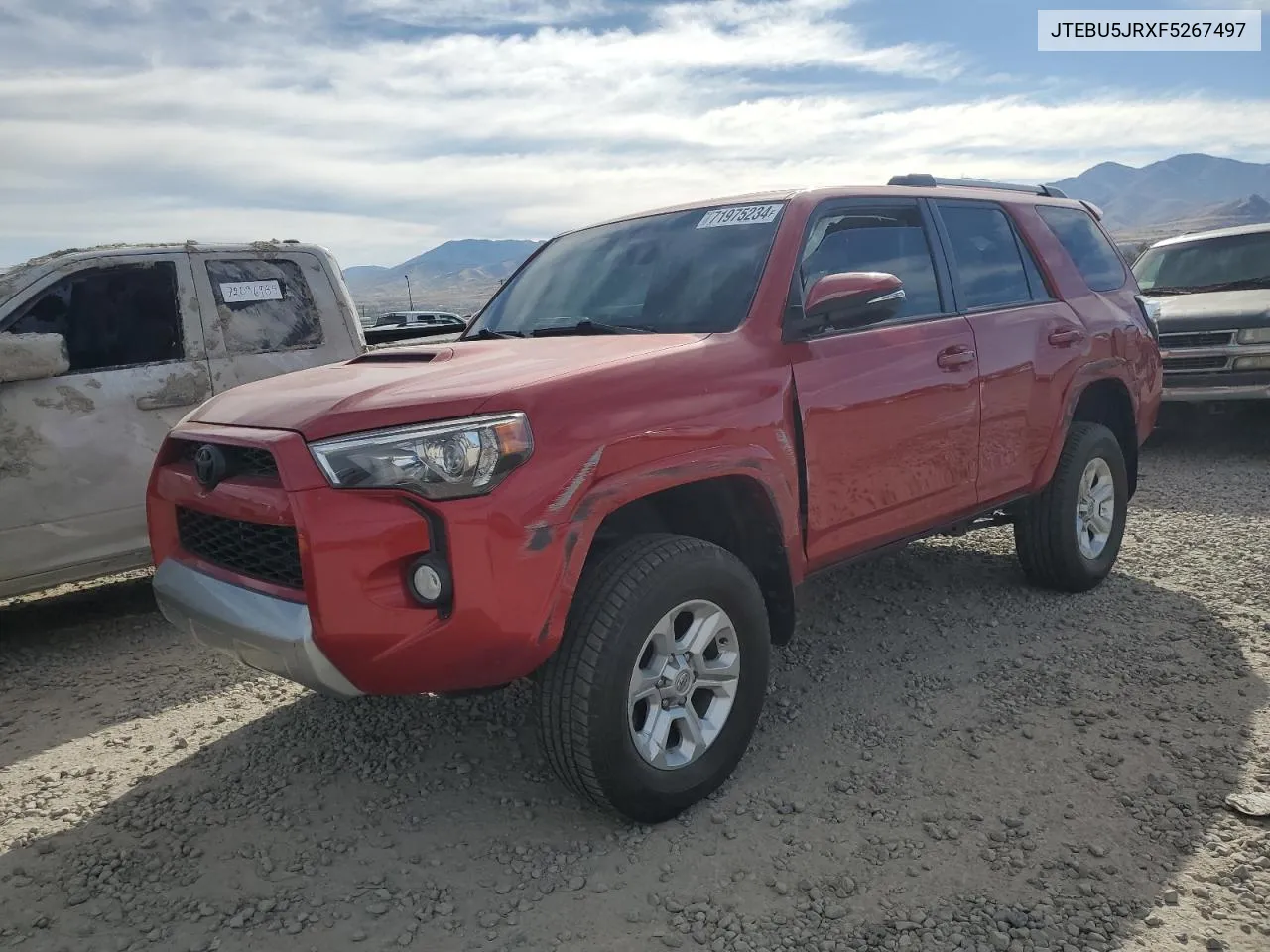 2015 Toyota 4Runner Sr5 VIN: JTEBU5JRXF5267497 Lot: 71975234