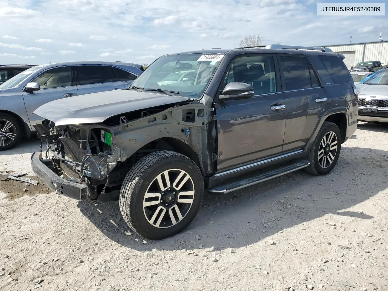 2015 Toyota 4Runner Sr5 VIN: JTEBU5JR4F5240389 Lot: 71986604