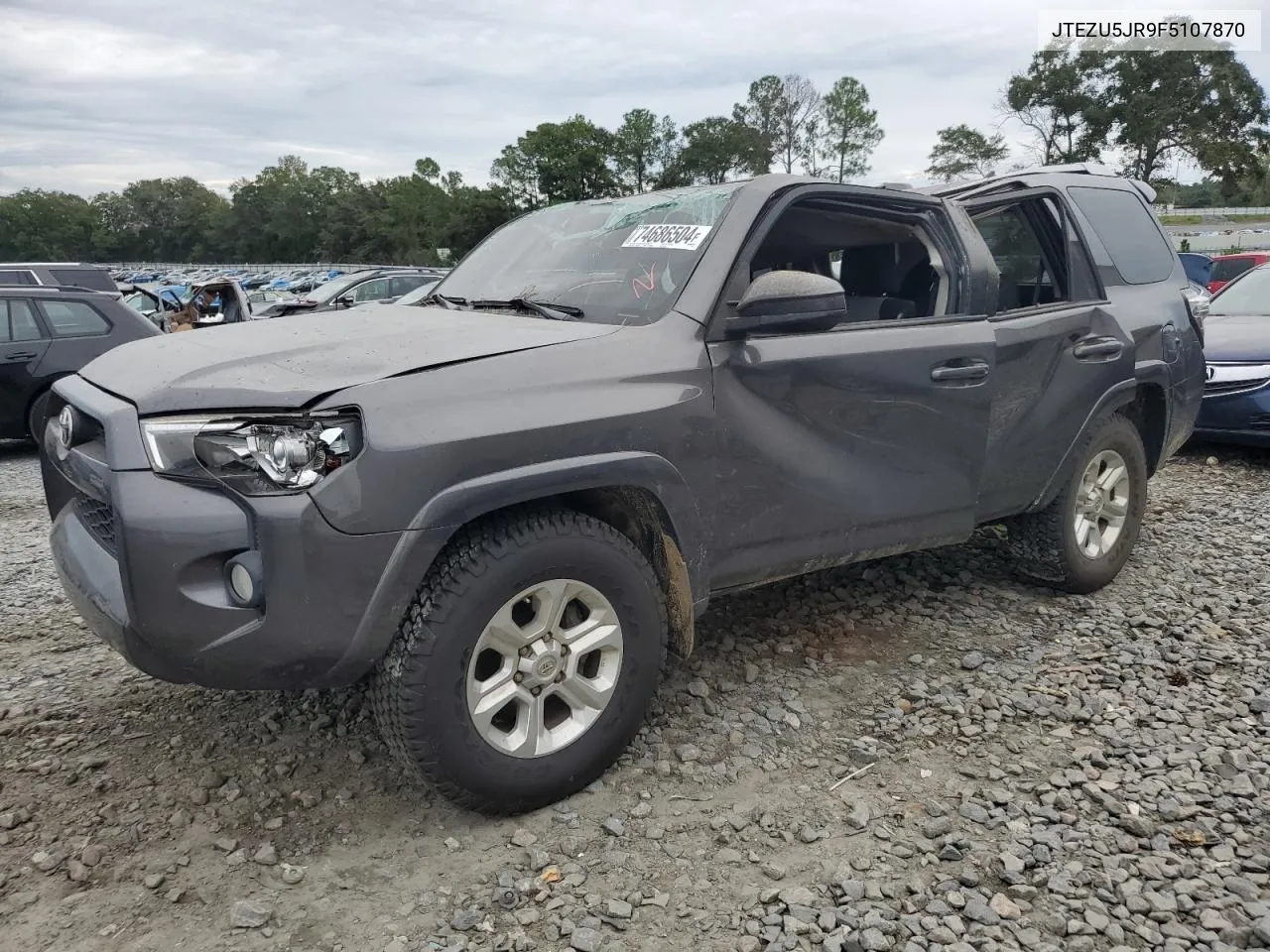 2015 Toyota 4Runner Sr5 VIN: JTEZU5JR9F5107870 Lot: 74686504