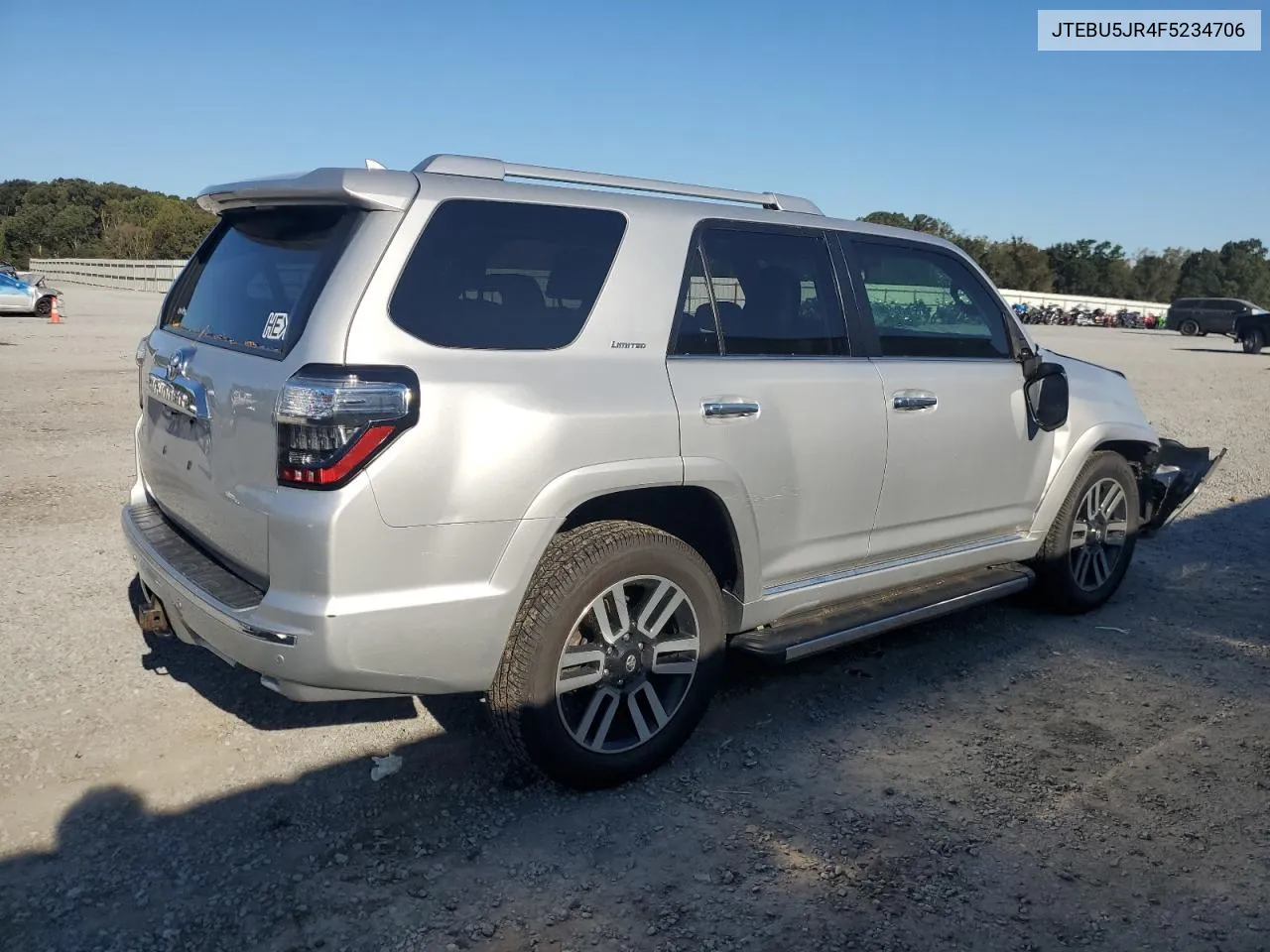 2015 Toyota 4Runner Sr5 VIN: JTEBU5JR4F5234706 Lot: 75560614