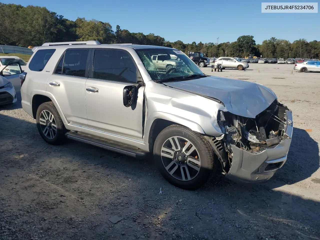 2015 Toyota 4Runner Sr5 VIN: JTEBU5JR4F5234706 Lot: 75560614