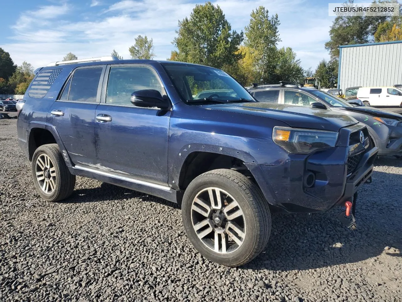 2015 Toyota 4Runner Sr5 VIN: JTEBU5JR4F5212852 Lot: 78192484