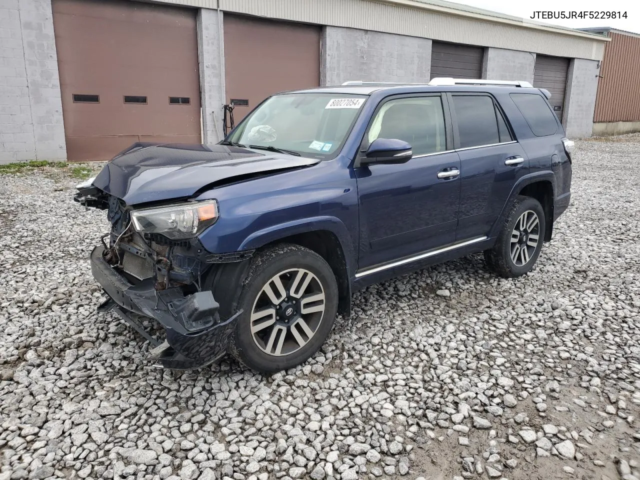 2015 Toyota 4Runner Sr5 VIN: JTEBU5JR4F5229814 Lot: 80027054