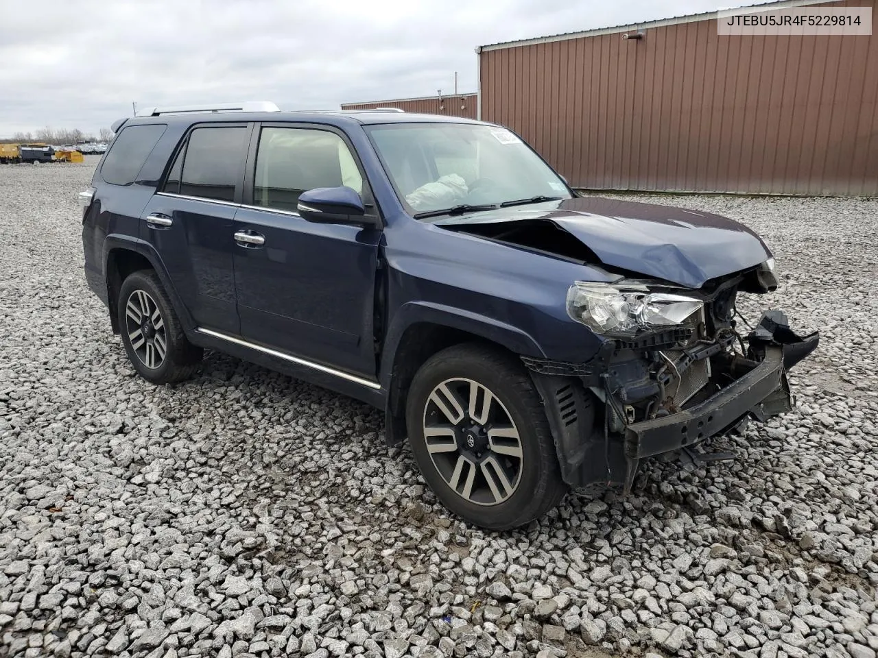 2015 Toyota 4Runner Sr5 VIN: JTEBU5JR4F5229814 Lot: 80027054