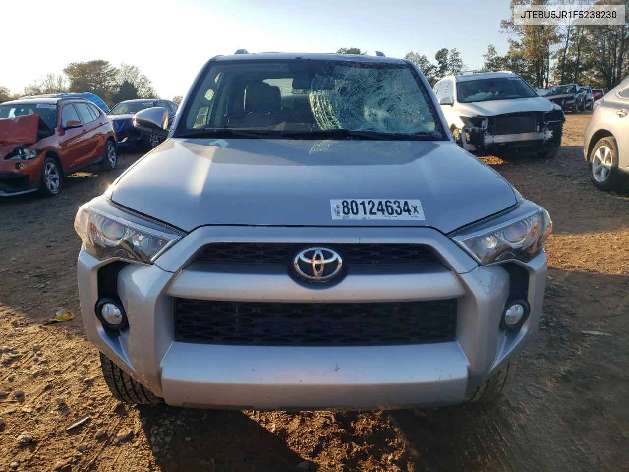 2015 Toyota 4Runner Sr5 VIN: JTEBU5JR1F5238230 Lot: 80124634