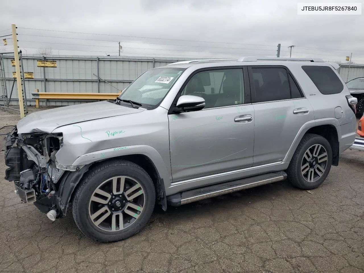 2015 Toyota 4Runner Sr5 VIN: JTEBU5JR8F5267840 Lot: 80332174