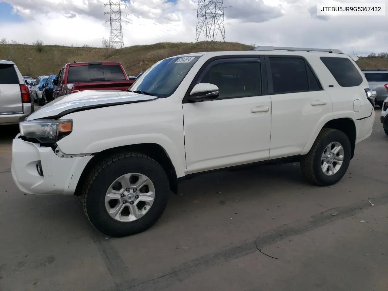 2016 Toyota 4Runner Sr5/Sr5 Premium VIN: JTEBU5JR9G5367432 Lot: 52513314