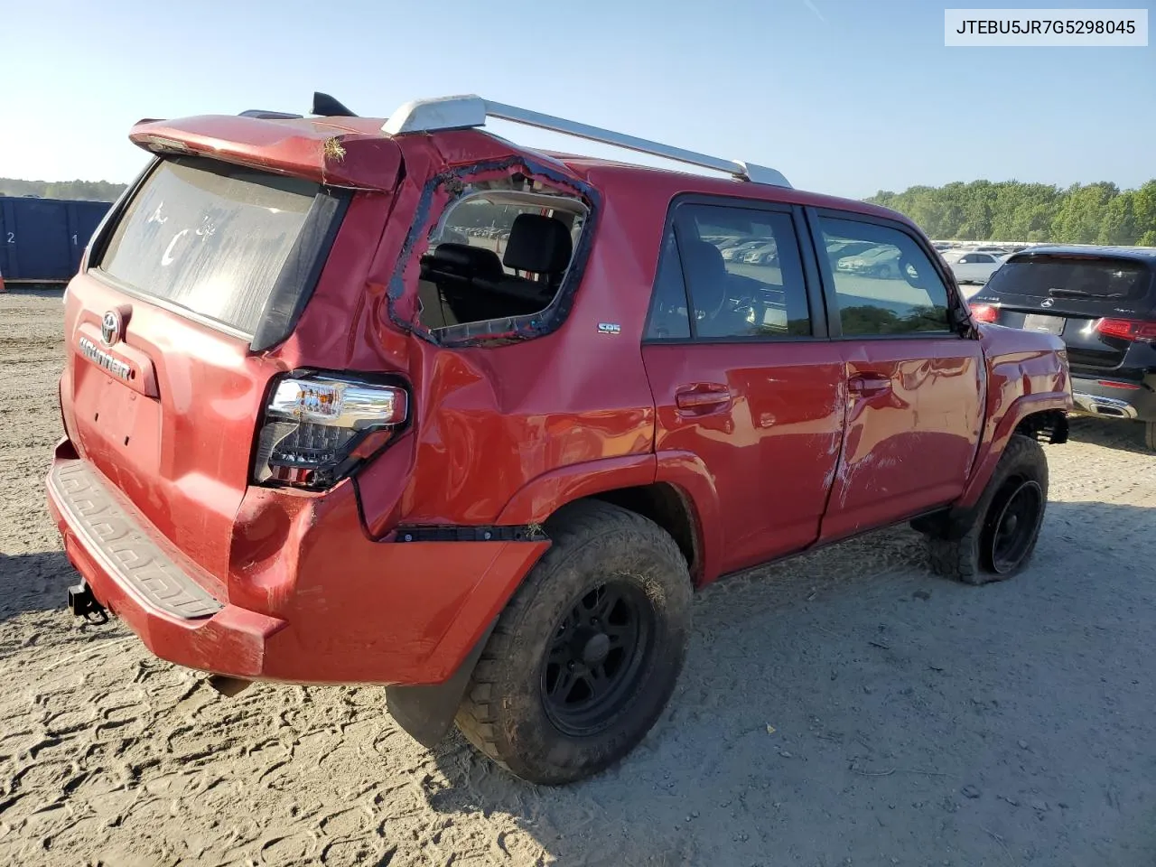 2016 Toyota 4Runner Sr5/Sr5 Premium VIN: JTEBU5JR7G5298045 Lot: 60042754