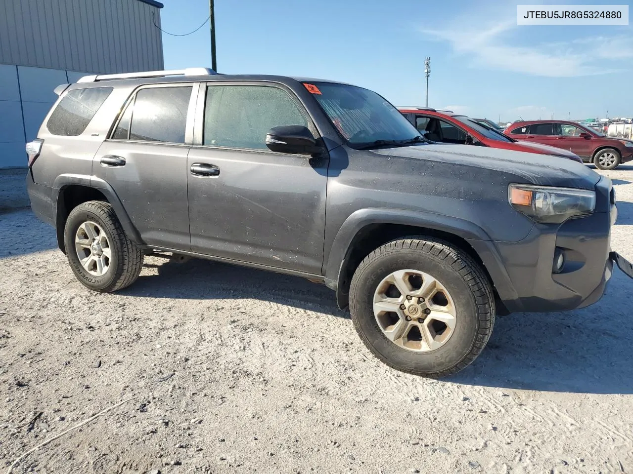 2016 Toyota 4Runner Sr5/Sr5 Premium VIN: JTEBU5JR8G5324880 Lot: 60689664