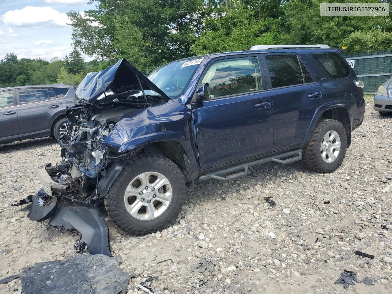 2016 Toyota 4Runner Sr5/Sr5 Premium VIN: JTEBU5JR4G5327906 Lot: 61374154