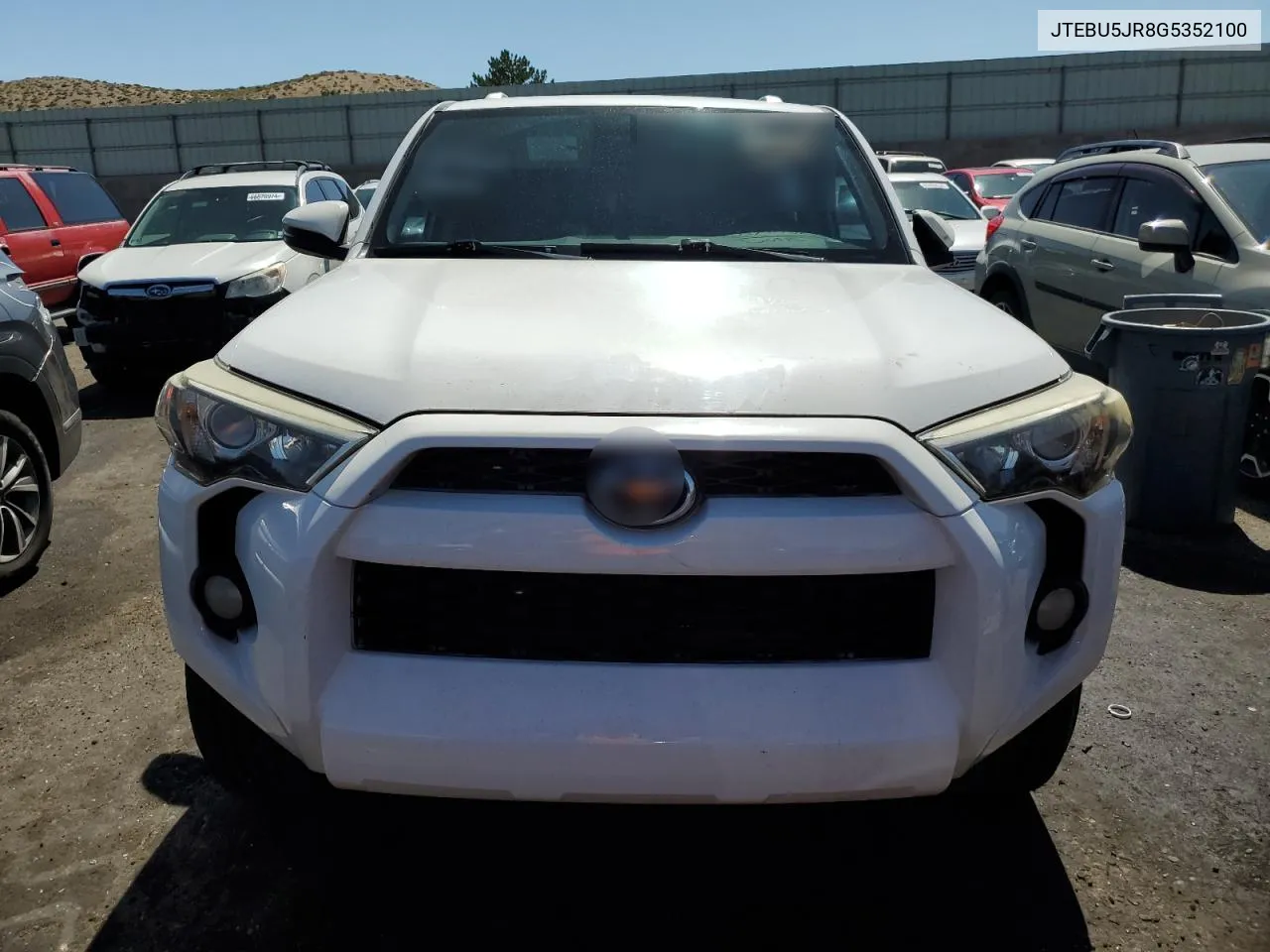 2016 Toyota 4Runner Sr5/Sr5 Premium VIN: JTEBU5JR8G5352100 Lot: 65745374