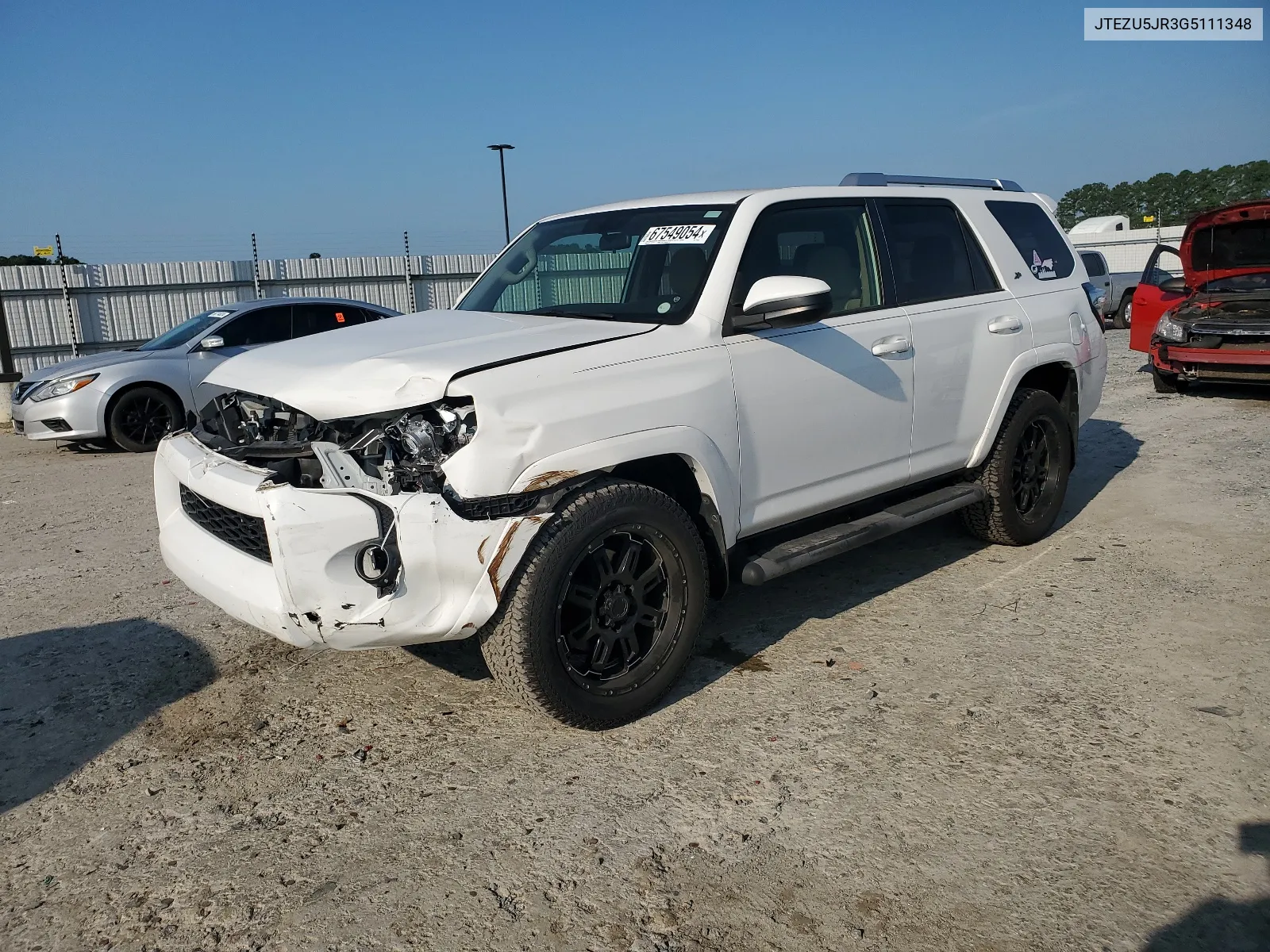 2016 Toyota 4Runner Sr5 VIN: JTEZU5JR3G5111348 Lot: 67549054