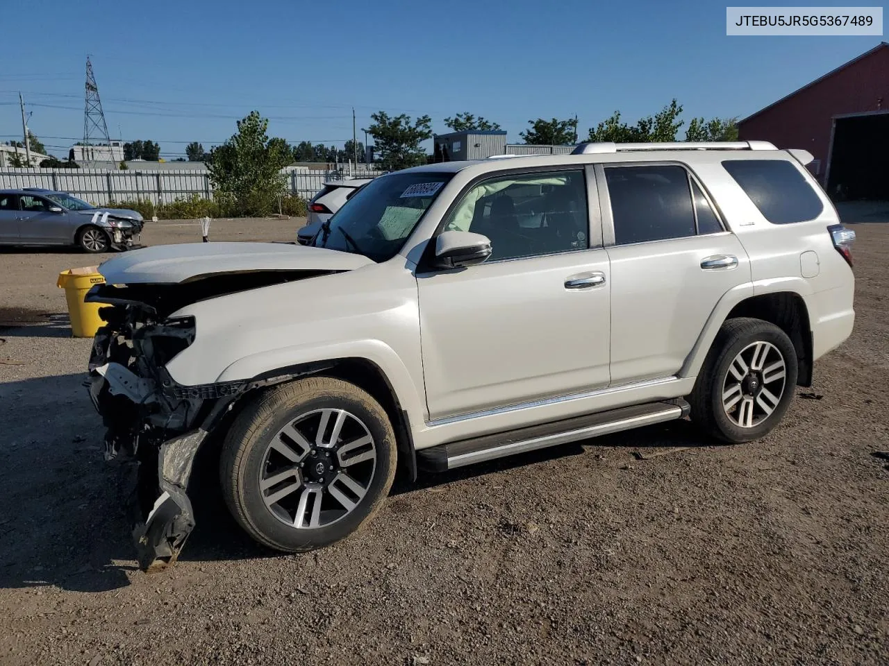 2016 Toyota 4Runner Sr5/Sr5 Premium VIN: JTEBU5JR5G5367489 Lot: 68086904