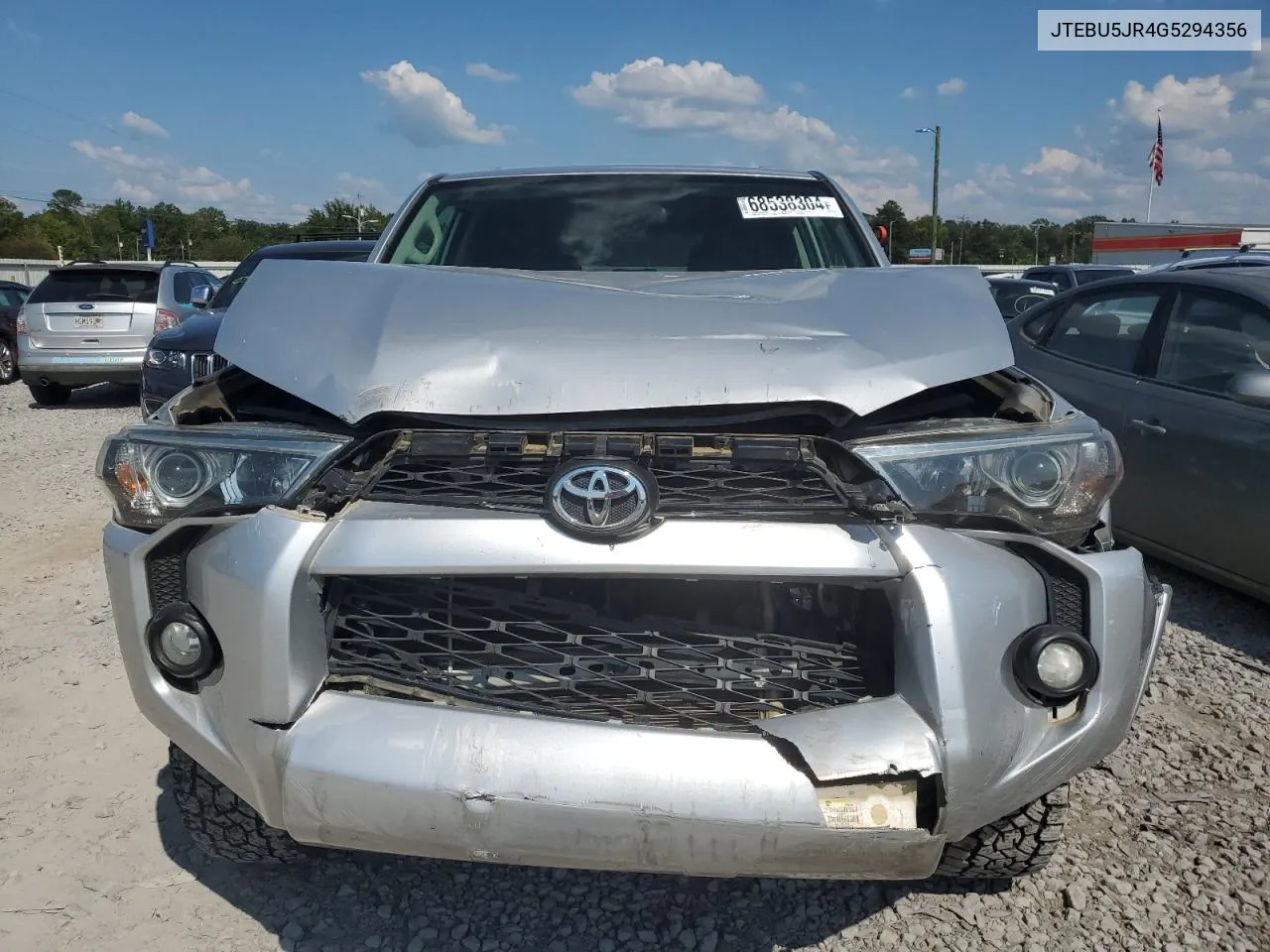 JTEBU5JR4G5294356 2016 Toyota 4Runner Sr5/Sr5 Premium