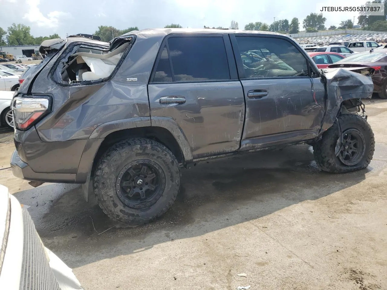 JTEBU5JR5G5317837 2016 Toyota 4Runner Sr5/Sr5 Premium