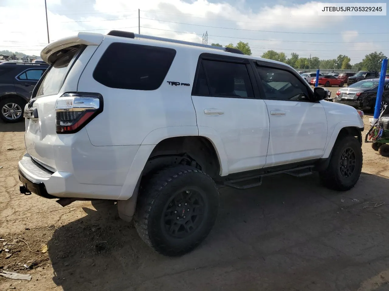 2016 Toyota 4Runner Sr5/Sr5 Premium VIN: JTEBU5JR7G5329245 Lot: 70290054