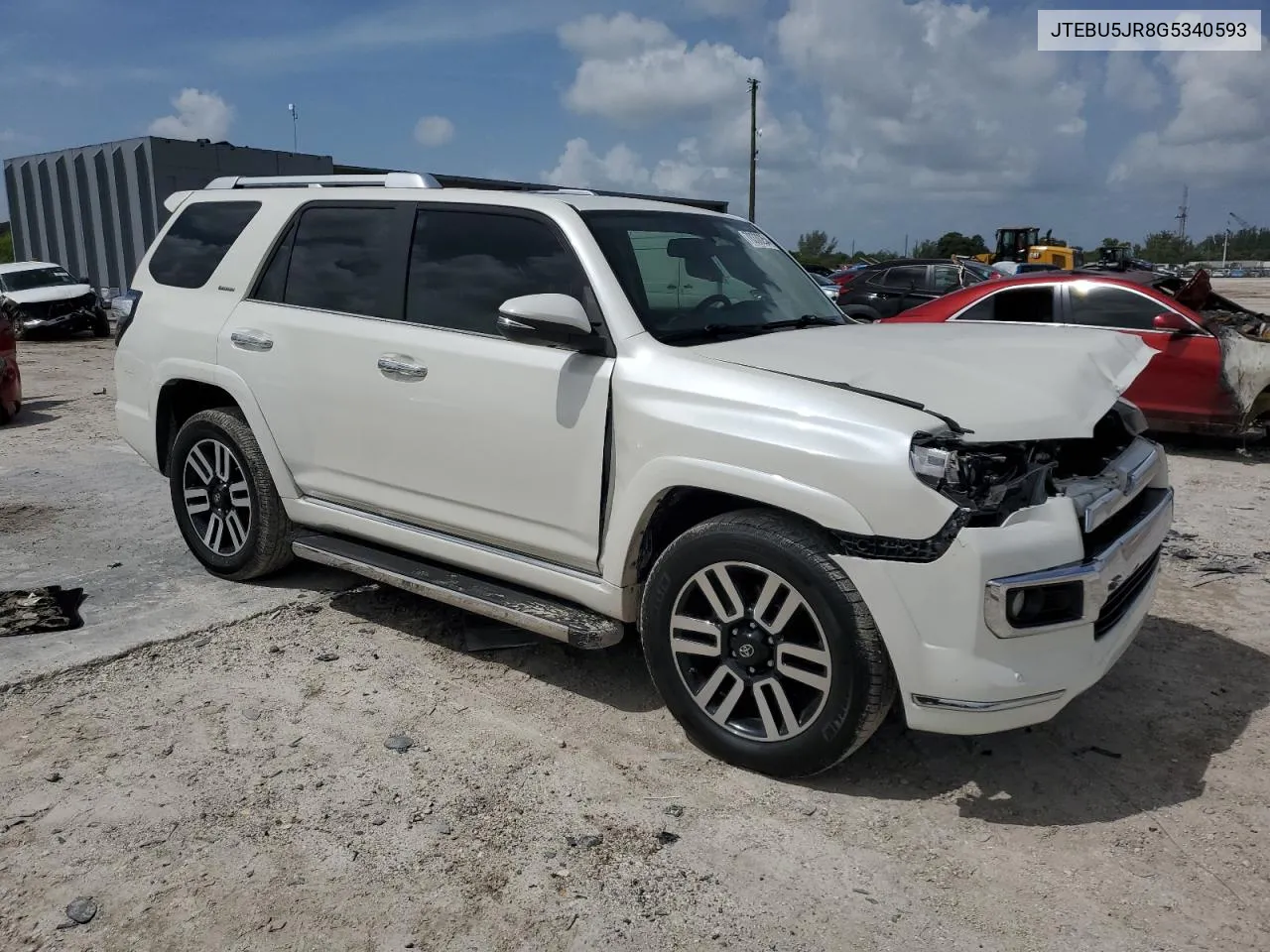 2016 Toyota 4Runner Sr5/Sr5 Premium VIN: JTEBU5JR8G5340593 Lot: 70330254