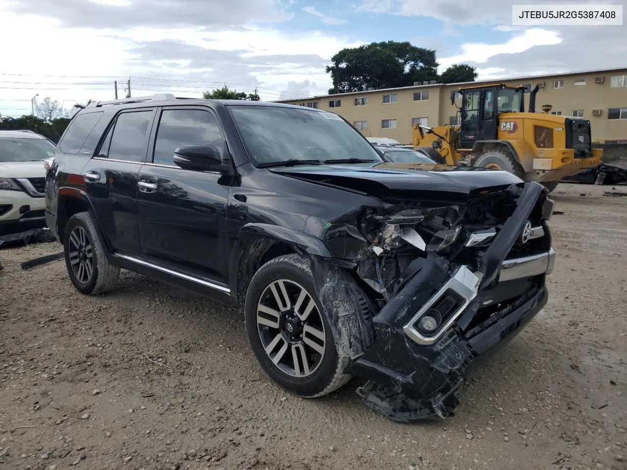 JTEBU5JR2G5387408 2016 Toyota 4Runner Sr5/Sr5 Premium