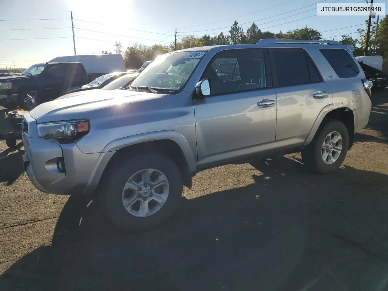 2016 Toyota 4Runner Sr5/Sr5 Premium VIN: JTEBU5JR1G5398948 Lot: 71308614