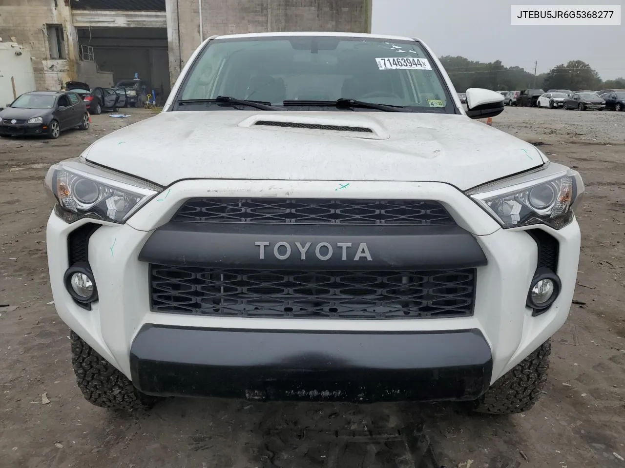 2016 Toyota 4Runner Sr5/Sr5 Premium VIN: JTEBU5JR6G5368277 Lot: 71463944